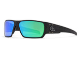 Specter Polarized | Black Frame with Green Mirror Lens