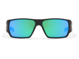 Specter Polarized | Black Frame with Green Mirror Lens