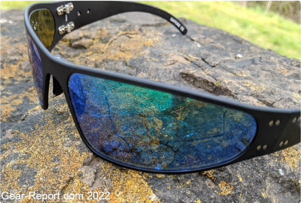 Review of the Gatorz Wraptor – Brown Polarized, Green Mirror Sunglasses – Made in the USA