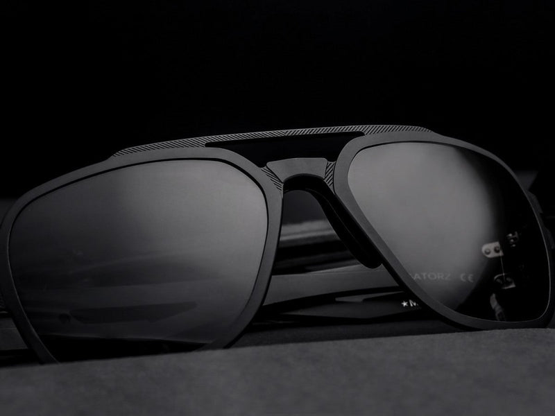 Matte Blackout / Smoke Polarized